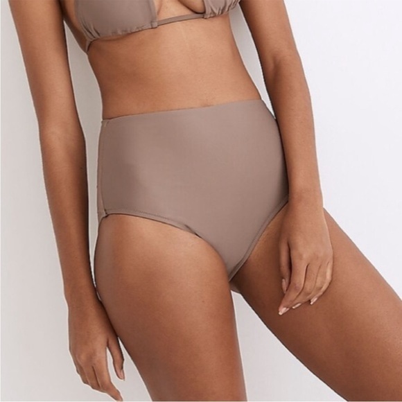 NWT Madewell Second Wave High Waisted Bikini Bottoms Castle - Picture 1 of 7